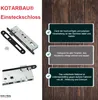 KOTARBAU® Einsteckschloss 72/34 PZ mit Kasten Verzinkt Produktbild-Vorschau 5