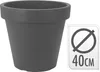 Plastikblütenpot -Anthrazit Ø39 cm - doppelt -gewandt - Produktbild-Vorschau 5