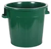 A green plastic trash can with handles is shown against a white background. Produktbild-Vorschau