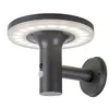 A solar-powered wall light with a circular LED light ring and a motion sensor. Podgląd zdjęcia produktu