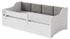 Einzelbett Erik 160x80 weiß - Paneel grau Produktbild-Vorschau 2