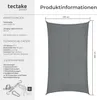 markýza tectake® Sunny v různých velikostech, HDPE s Náhled obrázku produktu 5