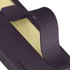 Close-up of a dark violet phone case with a stand mechanism. Produktbild-Vorschau