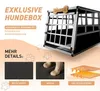 Hundetransportbox BRUNO, 66x90x72cm, silber/schwarz Produktbild-Vorschau 5