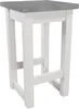 A stool with a gray top and white legs against a white background. Náhled obrázku produktu