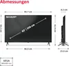 Sharp 43HM5745E QLED Fernseher 43 Zoll Smart TV by TiVo 4K Produktbild-Vorschau 3