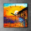 Coloray Uhr auf Leinwand 30x30 cm Wand Uhr Dekoration Produktbild-Vorschau 2