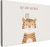 MuchoWow® - Leinwandbilder - Löwe - Eule - Beige - Tiere - Produktbild-Vorschau 1