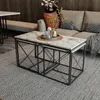 Skye Decor, Defne - White Marble, Couchtische, Weißer Produktbild-Vorschau 1