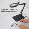 Lupe mit Licht, LED-Schreibtischlampe mit Sockel und Produktbild-Vorschau 4