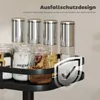 Drehbares Gewürzregal, 2-stufiges Design, Saugfüße, Metall, Produktbild-Vorschau 6