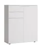 Kommode Paris Highboard 100x40x120cm weiß Hochglanz 2-türig Produktbild-Vorschau 2