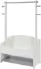 Ginger Home Kinder-Kleiderständer Holz Weiß/Grau – Regal Produktbild-Vorschau 2