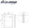 GlasHomeCenter Vordach für Haustür 230x90cm aus 13.1mm VSG Produktbild-Vorschau 3