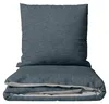 Bettwäsche Set Baumwolle Jersey 155x220 cm Anthrazit Produktbild-Vorschau 1