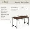 Table de bureau Jenkins - Bois foncé industriel, rustique, Voir les images du produit 6