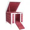 PawHut Outdoor-Holzstall, Käfighaus für Nagetiere, kleine Produktbild-Vorschau 1