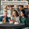 IvoQ Stehtisch Schwarz – Inklusive schwarzer Stretchhusse – Produktbild-Vorschau 6