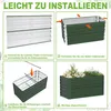 An instructional diagram showing the steps to assemble a raised garden bed. Voir les images du produit