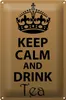 Blechschild Spruch 20x30cm Keep Calm and drink tea Produktbild-Vorschau 2