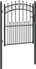 vidaXL Cancello di recinzione con punte Grigio 150 x 100 cm Anteprima dell’immagine prodotto 5