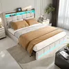 ProximaX bett, 160x200 cm, beige, mit LED-Beleuchtung, USB- Produktbild-Vorschau 16