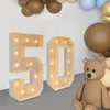 50 svítících čísel, dekorace na oslavu 50. narozenin, Náhled obrázku produktu 3
