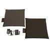 Two square heating pads and their accessories are laid out on a white background. Produktbild-Vorschau