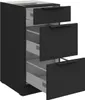 Küchenschrank mit Schubladen LUNARA – Breite 40 cm, schwarz Produktbild-Vorschau 2