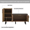OKWISH Banc à chaussures avec 3 portes de rangement, meuble Voir les images du produit 7