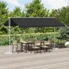vidaXL Store autoportant 4 x 3 m en polyester, anthracite Voir les images du produit 2