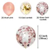 50 Stück Roségold-Konfetti-Luftballons, Party-Luftballons, Produktbild-Vorschau 4