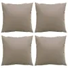 vidaXL Sofakissen 4 Stk. Taupe 40x40 cm Stoff Produktbild-Vorschau 4