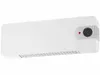 A white wall-mounted heater with a digital display. Voir les images du produit