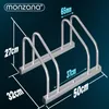 MONZANA® Rastrelliera per Biciclette 2 Posti per Pneumatici Anteprima dell’immagine prodotto 4