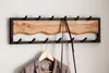 FineBuy Wandgarderobe Akazie Massivholz 80 cm - Produktbild-Vorschau 4