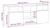 Mobile TV con luci LED effetto rovere marrone 120x30x50 cm Anteprima dell’immagine prodotto 6