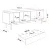 TV-Schrank FLORENCE mit LED-Beleuchtung, Eiche geölt / Produktbild-Vorschau 8