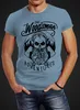 Herren T-Shirt Lumberjack Woodsman Hipster Bart Skull Produktbild-Vorschau 2