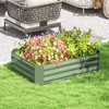Outsunny – vyvýšený záhon z ocele, záhon, skleník, záhradný Náhľad obrázku produktu 2