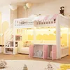Lit superposé Merax 90 x 200 cm avec armoire de rangement, Voir les images du produit 3