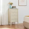 Kommode ‘Luspoo’ mit 4 Schubladen 82 x 40 x 40 cm Cremeweiß Produktbild-Vorschau 1