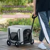 Haustierwagen, Zusammenklappbarer 4 Rad Kinderwagen für Produktbild-Vorschau 6