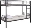 Letto a castello Dixie 90x200cm - metallo - nero opaco Anteprima dell’immagine prodotto 1