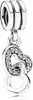 PANDORA MOMENTS Intertwined Hearts Charm 791242CZ Podgląd zdjęcia produktu 1