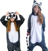 Onesie Kigurumi Pigiama Costume travestimento Lemur Bambini Anteprima dell’immagine prodotto 1