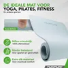 Tunturi Yoga Mat 8mm - Pilates mat - Extra dikke fitness Productafbeelding-voorbeeld 2