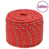 vidaXL Bootsseil Rot 14 mm 100 m Polypropylen -  Seile Produktbild-Vorschau 8