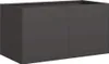 vidaXL Fioriera nera 80x40x40 cm Acciaio laminato a freddo Anteprima dell’immagine prodotto 1