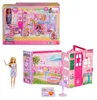 Barbie Wochenend-Haus, Puppenhaus-Spielset mit Puppe, 10 Produktbild-Vorschau 5